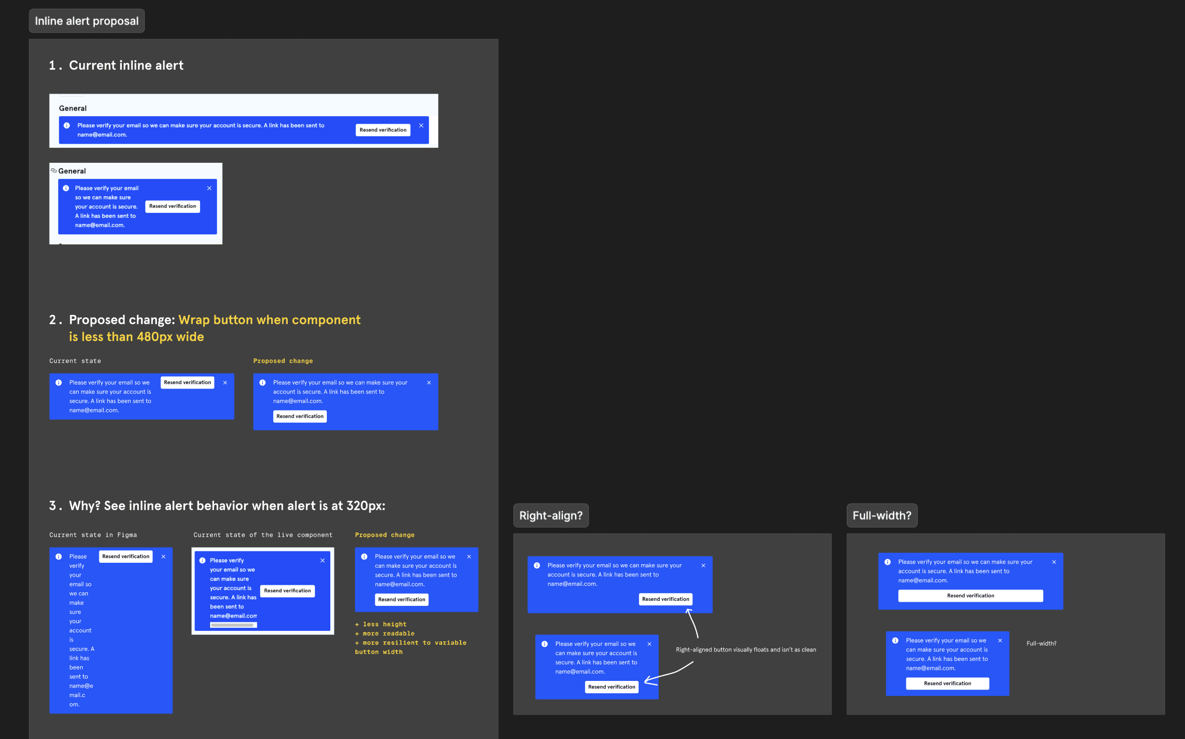 Inline alert proposal documentation