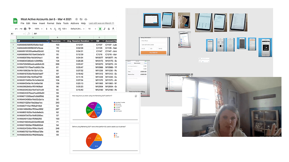A sample of user research and market analysis on existing tools