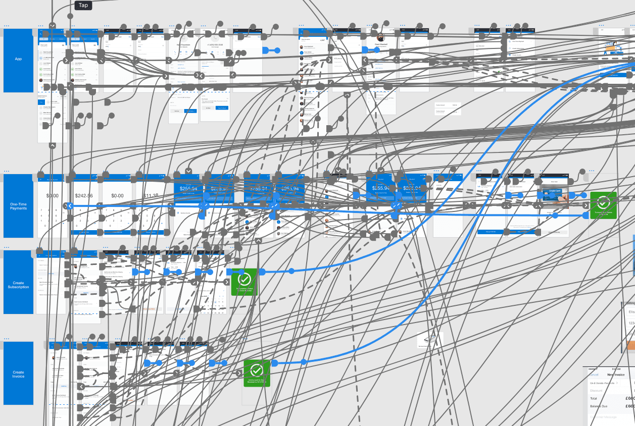Every single interaction was prototype and tested multiple times to make sure that we were on the right track