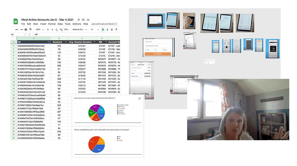 A sample of user research and market analysis on existing tools